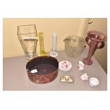 VASES, MINI TEA SET, 1 PC. HANDLE BROKEN.