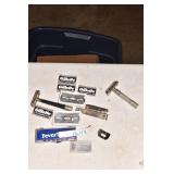 GILLETTE RAZORS AND CASE.