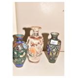 3 ORIENTAL VASES.