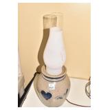 CROCKERY LAMP HEART DESIGN.