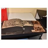 SCRAP BOOK, BLACK FOLDING STORAGE UNIT .