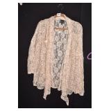 SLINKY OVER TOP 2 X W/ SEQUINS AND ROSE DESIGN