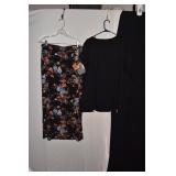 IMAN FLOWER SKIRT AND QUAKER FACTORY 1 X ZIPPER