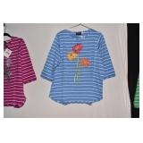 BOB MACKIE FLOWER TOP 1 X NEW WEARABLE ART TOP