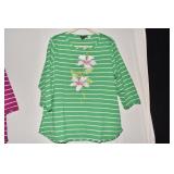 BOB MACKIE FLOWER TOP 1 X NEW WEARABLE ART TOP