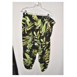 DG 2 BLACK CORDUROY PANTS 20 SZ. & FLOWER PANTS