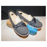 NEW SKECHERS ON THE GO SLIP ON BLACK TENNIS SIZE