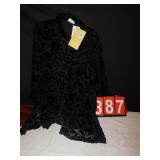 NEW YI LIN 1X SHEAR BLOUSE