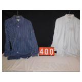 NORDSTROM 17 1/2 34 & XL STRIPPED NORDSTROM