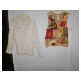 TWO SWEATERS LARGE AND VEST