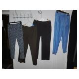 ST. JOHN SZ. 10 BROWN PANTS, LIGHT WEIGHT BLUE