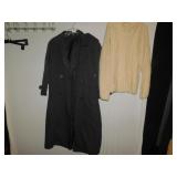 LONDON FOG SZ. 12 OVER COAT AND 12 SWEATER