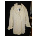 DENNIS BASSO 1 X FAUX FUR COAT LIKE NEW WITH BAG