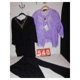 BOB MACKIE 2 PC PURPLE TANK TOP AND SLINKY 2 PC