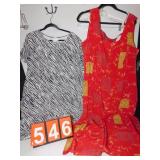 4 DRESSES, SAG HARBOR RED DRESS 22W, DIANE GILMAN