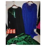 MAXIMA "THE KOHLER" GREEN SEQUINED DRESS SIZE 22,