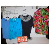 SYNARI SZ 24 OUTFIT SLACKS & SHIRT SET, DG SZ 1X