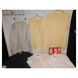 2X YELLOW SWEATEETCR SET, WINDBREAKER APPROX. SZ