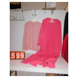 1X PINK ROBE, 2X PINK SWEATER SET