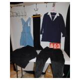 TWO PAIRS OF SIZE 8 CORDUROYS, SIZE 7/8 OVERALL