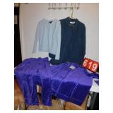 NEW QUACKER FACTORY 1X VELOUR FEEL PURPLE