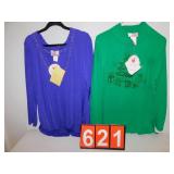 QUACKER FACTORY NEW 1X CHRISTMAS SWEATER, 1X TOP