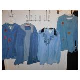 FLORENZI XL DENIM W/ HOOD, 3 - 3 X DENIM TOPS