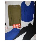 LIZ RINNA XL SHIRT, SPANX 1X, QUACKER FACTORY 1X