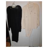 LIZ CLAIBORNE ELISABETH 2 PC. TAN SET, BLACK SET