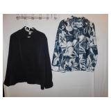 WILLOW RIDGE BLACK/WHITE BLOUSE 2 PC. NOTATION