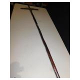 CROSS WOOD 75" H X 15" W METAL JESUS