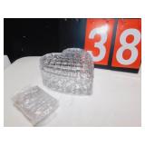 HEART BOX CRYSTAL W/ LED LIGHTS