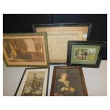 VARIOUS FRAMED PICTURES