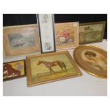 VINTAGE FRAMED PICTURES AND PHOTOGRAPH
