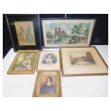 FRAMED PICTURES, HAND STITCHED PICTURE