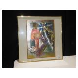 ORIENTAL WOMAN SIGNED JANE LAHIVE