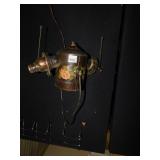 TOLE PAINTED ELECTRIC LAMP