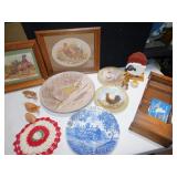 GIRL WITH COW COVERED BRIDGE SCENE, FLOWER