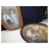 FAMILY PORTRAITS IN CONVEXED FRAMED GLASS, FAMILY