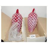 PINECONE ORNAMENTS & CHRISTMAS TIN