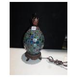 LIGHT 15" H STAIN GLASS LOOK