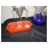 STRAINER, TEA POT, BAKING DISH, WATER PITCHER