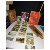 POSTCARDS, GAMEDAY BOOK, WOOD FRAME, MIRROR