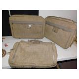 OSCAR DE RENTA 4 PC. VINTAGE LUGGAGE SET