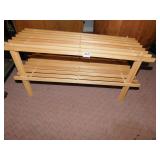 WOOD SHOE RACK 2 TIER