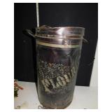 FLOUR TIN 23" H DENTED