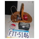 BASKET, CLIP ON LIGHT, ETC.