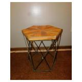 19" TOP X 24" H METAL BASE OCTAGON TABLE