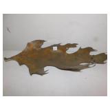 LARGE METAL LEAF BOWL25" X 11"