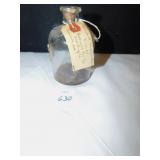 4.5" H WHISKEY SAMPLE BOTTLE W/ TAG
